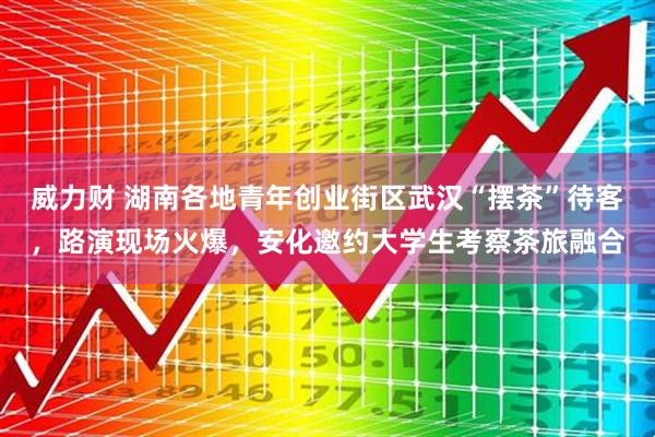 威力财 湖南各地青年创业街区武汉“摆茶”待客，路演现场火爆，安化邀约大学生考察茶旅融合
